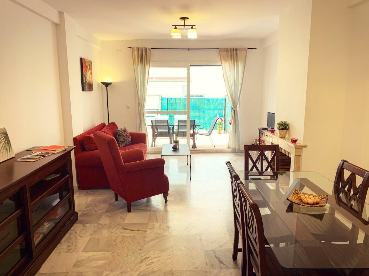 Fantastic 3-Bedroom Holiday Home Including Tennis And Pool Near Golf Course El Portil Bagian luar foto